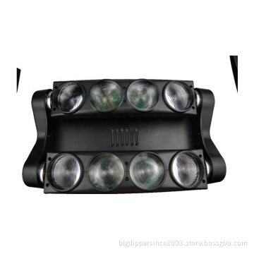 China supplier super sky stage lighting equipment LED Spider moving head 8pcs*8W RGBW disco DJ lights